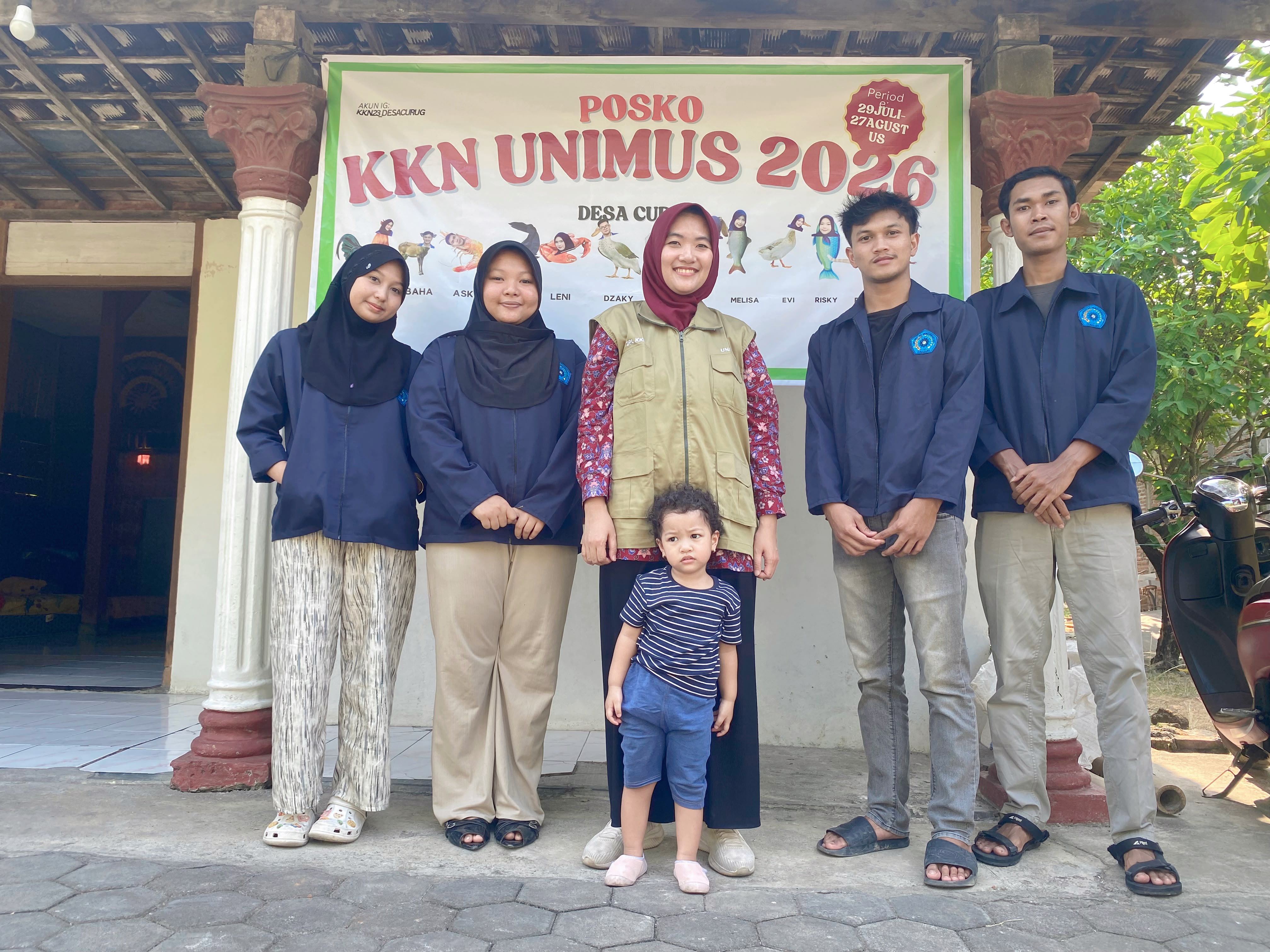 KKN Kelompok 23 Unimus Menyambut Kedatangan Dosen Pembimbing Lapangan di Posko KKN Desa Curug